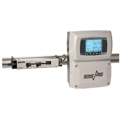 Blue-White Hybrid Ultrasonic Flowmeter, Sonic-Pro