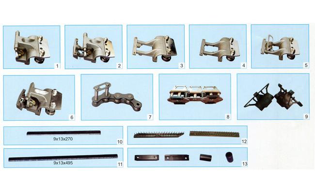 Pin Clip, Holder, Chain for Babcock, Famatex Stenter HN-010